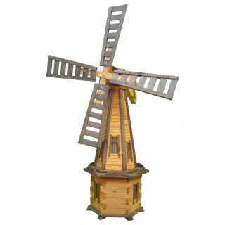 Drevený záhradný veterný mlyn Veterné mlyny 170cm, 3 druhy